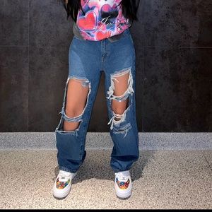 Fashion Nova Back Again Slouch Fit Jeans